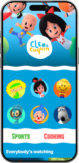 Mercury Kids app showing Little Kids content