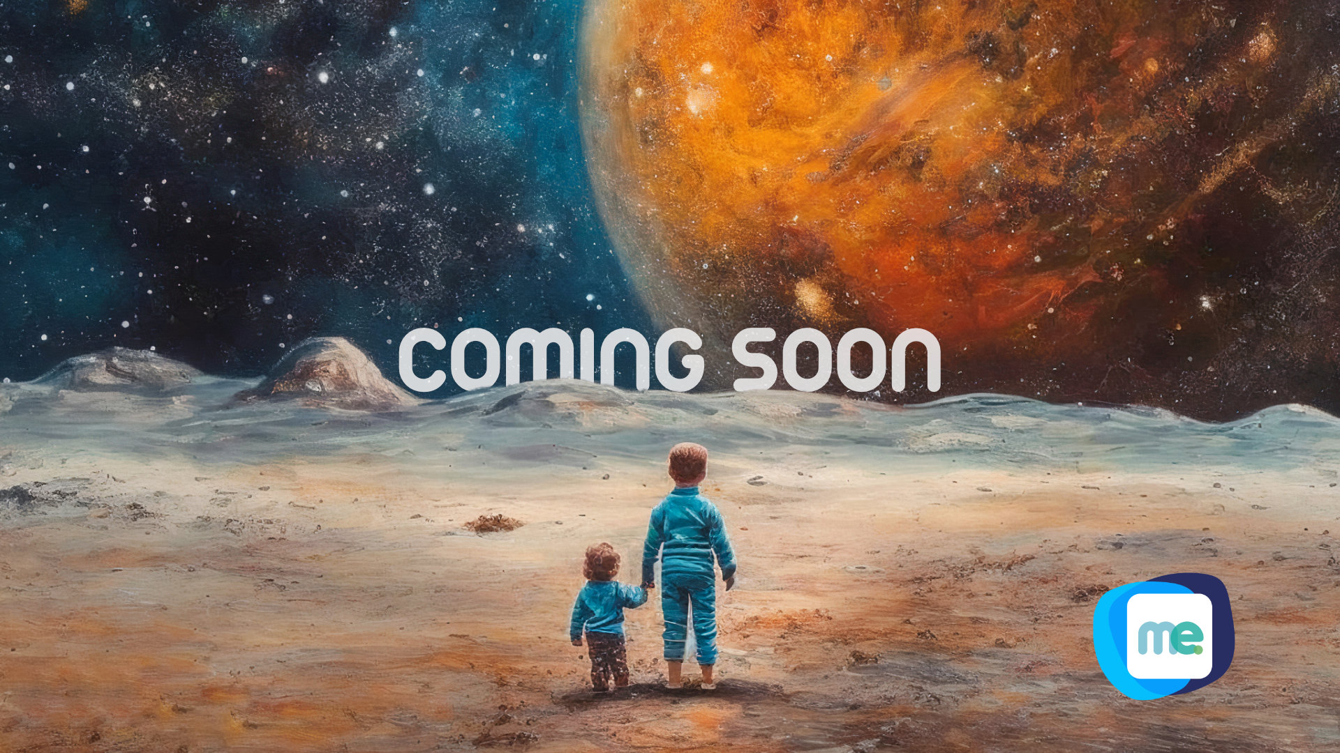 Coming Soon - Space themed image with planet and starry background